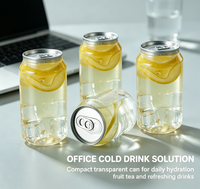 Gobelet transparent de haute qualité en plastique PET de la marque Junpai pour thé au lait, compatible avec les machines de mise en conserve pour boissons, expédition rapide depuis l'usine