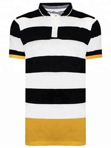 Polos de algodón originales para <span class=keywords><strong>hombre</strong></span>, talla grande, venta al por mayor, camiseta Polo con tinte de hilo de algodón, proveedor de China - Product Image 3