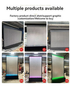 Fontaine décorative d'intérieur en treillis métallique argenté, style Art Déco, avec fonction d'eau, thème Fuji Rouge, <span class=keywords><strong>vente</strong></span> directe usine - Product Image 3