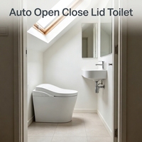 Toilette intelligente de luxe anti-brûlure à température constante avec séchage à air chaud et commande vocale pour projets de villas et d'hôtels