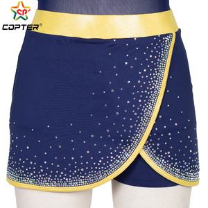 EE. UU. Azul marino High School Rhinestones LOGO Cheerleading Uniforms Adulto <span class=keywords><strong>Invierno</strong></span> Cheerleader Costume - Product Image 5