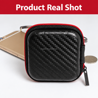   Organizer Earphone, Kotak Pelindung Portabel, Cangkang yang Diperkuat, Tempat Penyimpanan Anti Debu untuk Perjalanan Bisnis