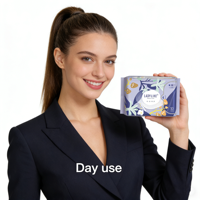 Culottes jetables super absorbantes à marque privée pour femmes, respirantes, en coton biologique, serviettes hygiéniques anioniques super absorbantes