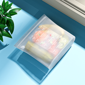 Bolsa esterilizadora de vapor para microondas de silicona de grado alimenticio sin BPA a prueba de fugas de 1000ML, bolsa de vapor reutilizable apta para lavavajillas para viajes - Product Image 5