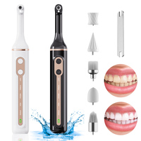 Polisseur dentaire électrique, éliminateur de tartre, polisseur d'hygiène buccale, 5 têtes, kit de soins dentaires personnels à domicile facile à utiliser