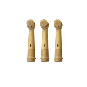 LULA <span class=keywords><strong>Testine</strong></span> <span class=keywords><strong>di</strong></span> <span class=keywords><strong>Ricambio</strong></span> per Spazzolino Elettrico in Setole <span class=keywords><strong>di</strong></span> Cinghiale e Crine <span class=keywords><strong>di</strong></span> Cavallo, Biodegradabili, Senza Plastica, Ecologiche - Product Image 1