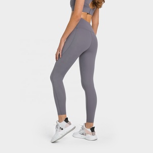 Nouveau <span class=keywords><strong>pantalon</strong></span> de yoga taille haute pour <span class=keywords><strong>femme</strong></span> Leggings de contrôle du ventre Pantalons de yoga fitness extensibles <span class=keywords><strong>avec</strong></span> poches pour <span class=keywords><strong>femme</strong></span> - Product Image 6