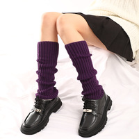 Offre Spéciale Harajuku gothique tricot néon longues chaussettes hiver Goth botte guêtres Clubwear femmes filles japonais Lolita jambières