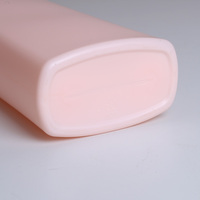 Bouteilles vides de 450 ml en plastique couleur personnalisée, rechargeables, pour savon liquide de douche et lotion corporelle, avec impression sérigraphiée