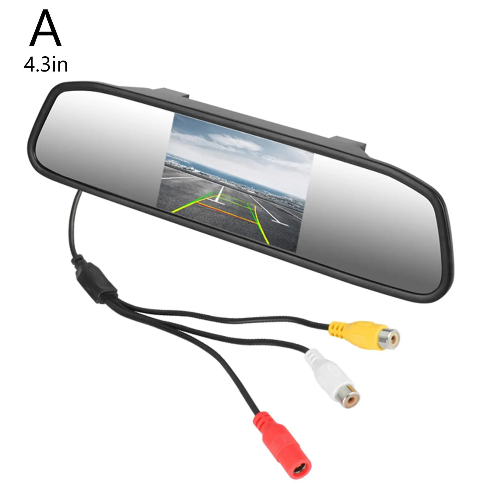 Écran LCD de rétroviseur de voiture à luminosité automatique de 4.3 pouces, moniteur LCD TFT avec support spécial Original, écran de rétroviseur de voiture