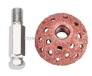 Herramienta de reparación de automóviles 50*25MM Contour Cup Grit 60 Herramienta abrasiva Escofinas circulares Herramienta de pulido Reparación de neumáticos - Product Image 1
