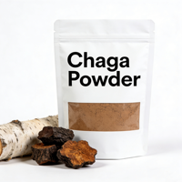 Extrait de champignon Chaga en poudre de qualité alimentaire, fourni par l'usine