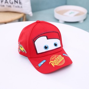 Casquette de baseball <span class=keywords><strong>en</strong></span> <span class=keywords><strong>coton</strong></span> rouge avec broderie de dessin animé mignon, pour enfants de 3 à 8 ans, casquette de camionneur pour garçons - Product Image 5