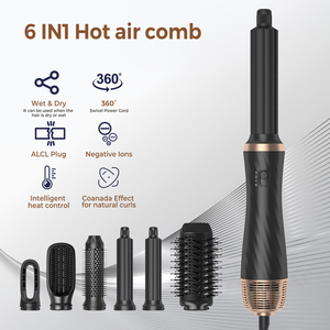 Sèche-<span class=keywords><strong>cheveux</strong></span> professionnel 6-en-1 multi-styles Coanda à enroulement automatique, 1000W haute vitesse, <span class=keywords><strong>pour</strong></span> <span class=keywords><strong>boucler</strong></span> et coiffer en une seule étape - Product Image 2