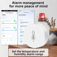 Détecteur de température et d'humidité Tuya Zigbee avec batterie faible rappeler thermomètre hygromètre multi-fonctions commande vocale