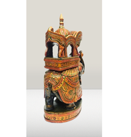 Sculpture d'éléphant indien de conception moderne faite à la main pour la décoration intérieure/extérieure, une belle promenade royale pour la villa/le jardin