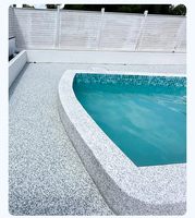 Nouveau produit : Revêtement en pierre lavée texturée à base de résine, antidérapant, effet galets naturels pour balcon, allée, mur