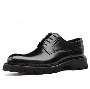 Chaussures Oxford en cuir véritable faites à la main pour hommes, imperméables, antidérapantes, légères, pour mariage, bureau, travail, à enfiler - Product Image 5