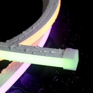 IP65 étanche extérieur LED ingénierie éclairage Flex <span class=keywords><strong>blanc</strong></span>/CCT/<span class=keywords><strong>RGB</strong></span>/RGBW 1616 trois côtés côté courbure Silicone néon bande - Product Image 3