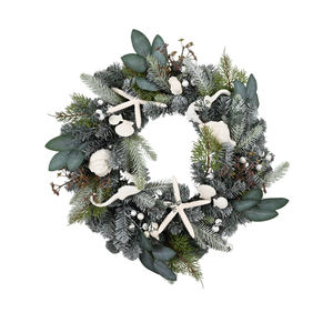 Venta al por Mayor de Decoraciones Navideñas para Interiores y Exteriores, Coronas Navideñas, Corona de Pino Artificial Verde - Product Image 2