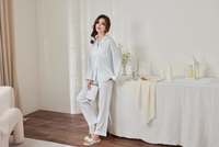 Vente en gros en usine New Eden Fruit schéma de couleurs pour les filles Satin Pjs personnalisé ensemble de vêtements de nuit longs et courts pour les sorties