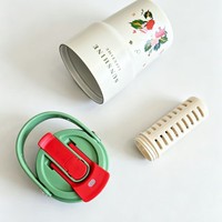 Nouvelle Tasse Thermos Portable en Acier Inoxydable avec Doublure Céramique Isolée Sous Vide, Motif Dessin Animé, avec Infuseur à Thé et Paille pour Utilisation Extérieure – Vente en Gros
