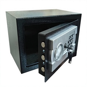 Electronic Digital Safe <b>Box</b> <b>with</b> Keypad <b>Lock</b> Black Security Vault for Home Office Use - Product Image 3