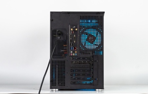 ตู้เล่นเกมตั้งโต๊ะสีดำหออลูมิเนียมอัลลอยด์ขนาดกลางสำหรับ E-ATX ATX Micro ATX Mini ITX PC มีสถานะสต็อกทั้งหมดในชิ้นเดียว - Product Image 5