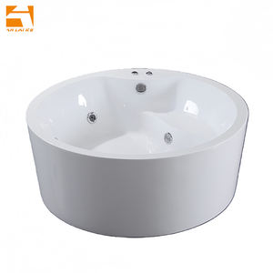 Baignoire de massage autoportante ronde <span class=keywords><strong>en</strong></span> acrylique pour intérieur Baignoire à jacuzzies <span class=keywords><strong>en</strong></span> cercle autonome Radio Fm Expérience de spa de luxe à la maison - Product Image 2