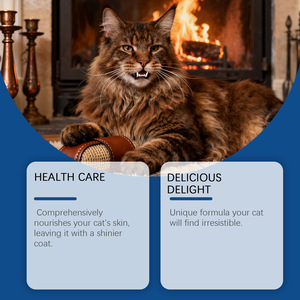Masticables para aliviar <span class=keywords><strong>pulgas</strong></span> y garrapatas en gatos, soporte para alergias en la piel con picazón, fórmula suave con zinc y curcumina para gatos - Product Image 2