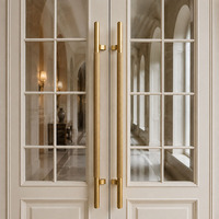 Poignée de porte en acier inoxydable 304, longue poignée d'entrée commerciale pour porte en verre, design moderne côtelé antidérapant