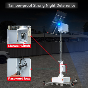Tours de surveillance solaires HiGUARD avec étanchéité IP65 et autonomie de <span class=keywords><strong>2</strong></span> jours pour la surveillance de la sécurité - Product Image 4