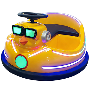 Coche de Choque Eléctrico de Fibra de Vidrio <span class=keywords><strong>Dr</strong></span>. Chicken, Modelo con Red de Seguridad para Parques Infantiles al Aire Libre - Product Image 3