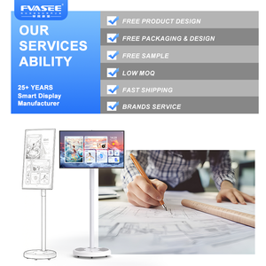 Wholesale Smart <b>Portable</b> <b>Tv</b> on Wheels 32 Inches Interactive Touch Screen <b>TV</b> Display Black Movable Television 120Hz Refresh Rate - Product Image 3