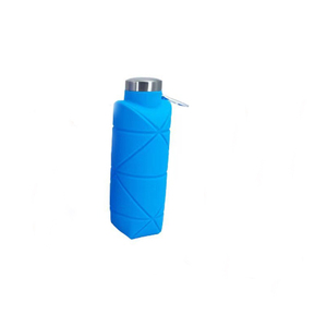 Botella de Agua Deportiva Plegable, Portátil, de Silicona de Grado Alimenticio, con Forma de Diamante, para Exteriores - Product Image 4
