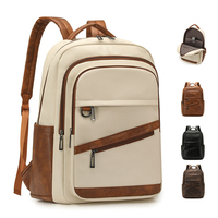 Sac à dos de voyage en cuir PU de haute qualité, imperméable, personnalisé pour étudiants, sac à dos pour ordinateur portable, sacs à dos de créateur