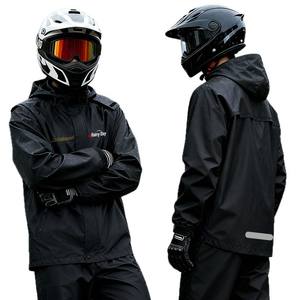 Conjunto de impermeable para motocicleta de diseño delgado y dividido, con pantalones y chaqueta para adultos, ideal para lluvia intensa. - Product Image 1
