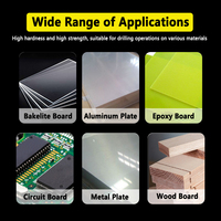 LAANC 10pcs/Set 0.1mm~3.0mm Mata Bor Mikro Karbida Mini CNC Set Mata Bor untuk Papan Sirkuit Cetak (PCB)