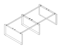 Bureau à tube triangulaire personnalisable Table de conférence Table unique pour usages multiples
