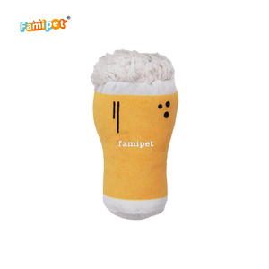 Famipet - Juguete de Peluche para Perros con Diseño de Barril de Cerveza, Divertido Juguete de Peluche Suave para Mascotas, Juego de Juguetes Chirriantes para Perros - Product Image 5