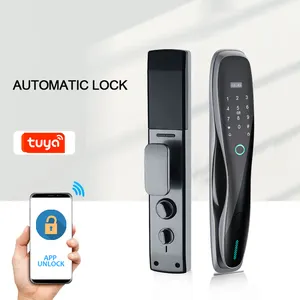 Teléfono móvil Control remoto Smart Fingerprint Door Lock Finger Office Home Door Lock Cerradura eléctrica con aplicación Tuya