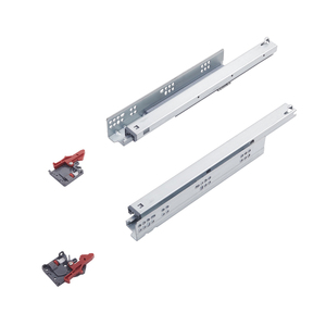 300mm Concealed <strong>Drawer</strong> Runners 1D <strong>Brackets</strong> Full Extension Undermount Iron <strong>Drawer</strong> Slides Soft Close - Product Image 1
