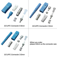Muestra Gratuita de Conector de Cable de Fibra Óptica SC LC FC Mpo, Conector de Cable de Fibra Óptica ST MPO PC APC SM MM SX DX