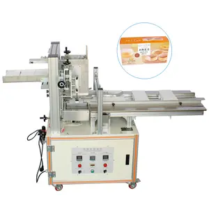 Automatische Smeltlijm Half Gekookte Cake Papier Doos Verpakkingsmachine Boksmachine Kartons Sluitmachine