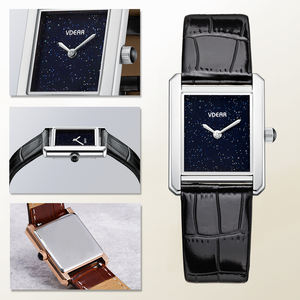 <span class=keywords><strong>Orologio</strong></span> di Lusso Classico <span class=keywords><strong>Elegante</strong></span> Quadrato con Cassa Ultra Sottile al Quarzo Impermeabile Quadrante Arabo e Loghi Personalizzati per Uomo e <span class=keywords><strong>Donna</strong></span> - Product Image 2