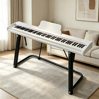 Piano numérique portable économique DEMAN XH-8802 à 88 touches avec 1 pédale, 800 sons, 64 polyphonies, 8 kg de poids léger