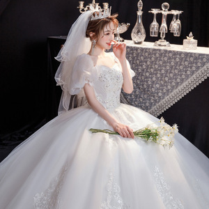 <span class=keywords><strong>Robe</strong></span> <span class=keywords><strong>de</strong></span> mariée à la nouvelle princesse simple vent traînant <span class=keywords><strong>robe</strong></span> française <span class=keywords><strong>enceinte</strong></span> 20233 <span class=keywords><strong>de</strong></span> la mariée - Product Image 2