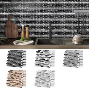Pegatinas <span class=keywords><strong>de</strong></span> Pared Autoadhesivas Cuadradas Impermeables <span class=keywords><strong>de</strong></span> 1.2mm, Color Blanco Perla, Gel 3D, Efecto Azulejo, para el Hogar - Product Image 2