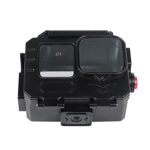 Boîtier de plongée sous-marine en aluminium pour <span class=keywords><strong>GoPro</strong></span> Hero 9 10 11 12 13 Black, étanche jusqu'à 80 m, cage de protection, vente en gros - Product Image 4