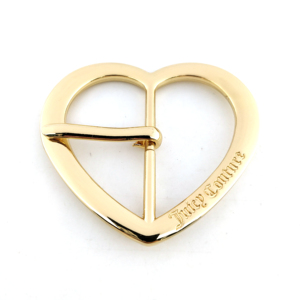 Hebilla de Cinturón con Logotipo Personalizado en Forma de Corazón, Chapada en Oro, de Aleación de Zinc, con Barra Central, Precio de Fábrica, Alta Calidad, OEM - Product Image 6